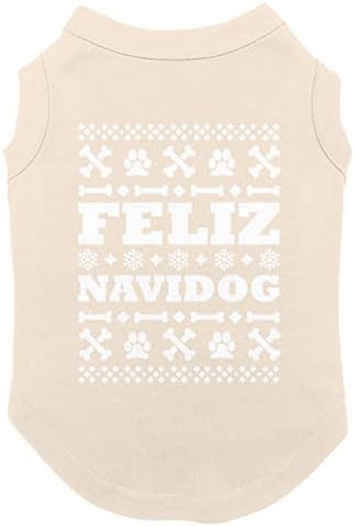 Фелиз Навидог - Шпанска Божиќна кошула за кучиња Дедо Мраз