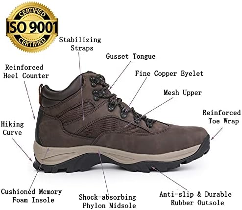 Водоотпорни чизми за пешачење во CC-LOS Работете чизми лесни и целодневен удобност
