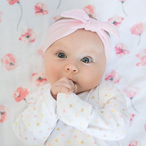 Swaddledesigns Бебе новороденче памучна наметка со манжетни манжетни за преклопување, ситни ежи, црни 3-6 месеци