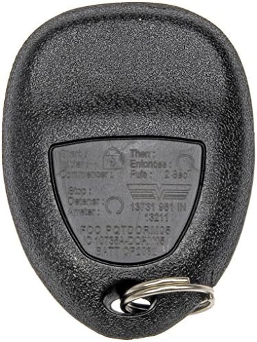 Дорман 13731 Влез без клуч Далечински 5 копче компатибилен со избрани модели, црна