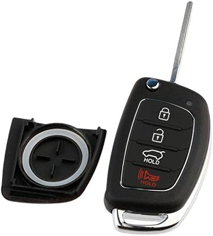 Случајот Шел одговара 2013-2019 Hyundai Santa Fe Key Fob Fob без клучен влез далечински управувач