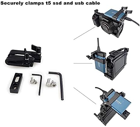 Магикриг Камера Кејџ Комплет Компатибилен со BMPCC 4k &засилувач; 6k + HDMI И USB-C Кабел Стегач