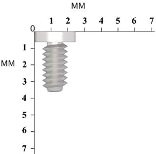 Сребрени завртки за лаптоп M1.6x3mm Бележник 1.6x3mm нафора на главата M1.6 завртки од 500