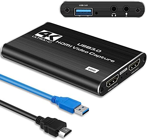 Capture картичка, 4K картичка за снимање видео USB 3.0 1080P 60FPS HDMI аудио видео за снимање уред за снимање преносен видео конвертор