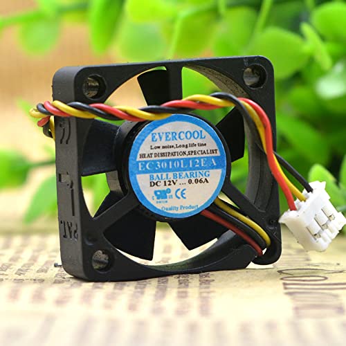 Evercool 3010 EC3010L12EA 12V 0.06A 3cm /cm Ултра тивки за ладење вентилатор