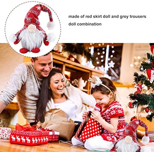 Pretyzoom Grey Holiday Gnome Swedish Tomte Божиќни украси за украсување благодарение благодарение на подароците за дар