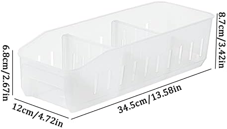 Пластичен Фрижидер И Оставата Чајната Кујна Големи Поделени Со Рачки Модуларно Редење Кутија За Складирање Храна За Замрзнувач Кујна