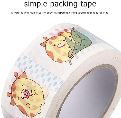 Nuobesty Office Decor Decor Filament Tape Тешка лента за пакување со пакување декоративна лента за маскирање лента за запечатување