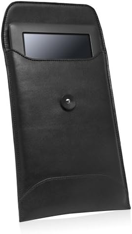 Boxwave Case за LG G PAD 8.3 - Неро кожен плик, кожен стил на паричникот на паричникот за LG G PAD 8.3