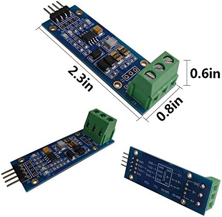 DSD Tech SH-U12 RS485 до TTL 5V табла со чип Max13487 за малина Пи Ардуино и други MCU