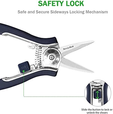 Бери&засилувач;Птица Градинарски Ножици Градинарство Рака Градинарски Со Директно Сечила Градина Ножици Парченца Титаниум Обложени Прецизност Ножеви
