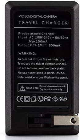 Charger Norifon NB-4L за PowerShot SD750 SD780 IS SD1000 SD1100 IS SD1400 е A2200 A3100 IS, IXY Digital 60, IXUS 220 HS, дигитален IXUS 70 и повеќе со преклопен приклучок