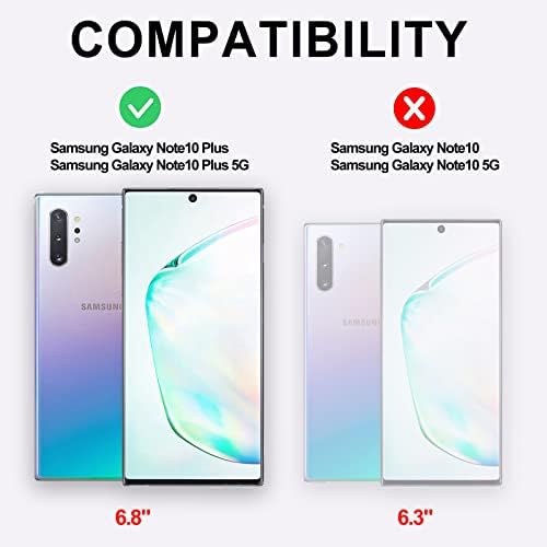 Kitayolife Кристално Јасен Дизајниран За Samsung Galaxy Note 10 Плус 5g Куќиште, Флексибилен Заден Капак Со Дебелина од 1,2 мм, Тенок Тенок Мек