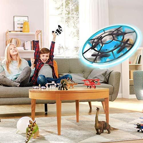 HR мини беспилотни летала за деца, RC Drone за почетници со Neno Light, RC хеликоптер квадкоптер со Holding Hold, 360 ° ротирачки,