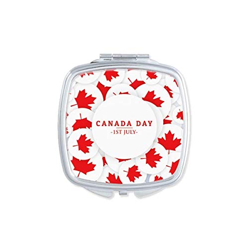 4 -ти јули јавор Среќен ден на Канада Денот на огледало Преносен компактен џеб шминка двострано стакло