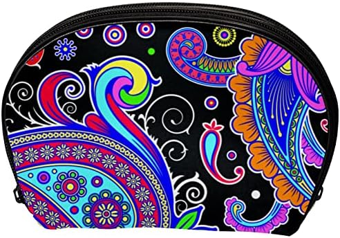 Тоалетна Торба, Козметичка Торба За Шминка За Патувања За Жени Мажи, Цвет Од Крем Во Боја Пејсли