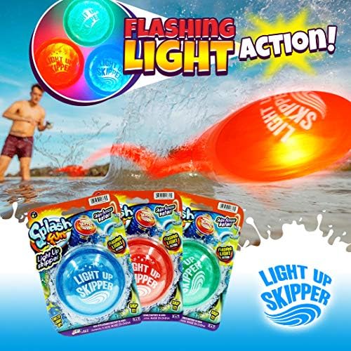 Светкави светла од ja-ru Прескокнете вода што трескаше диск, бункер, фирминг играчки базен со вода, прескокнете топка диск на отворено