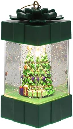 1 парчиња домашен стил на зачувување на фестивалот за украсување декоративен додаток на треперење глобус фенер куќа забава Божиќ висечки фенери за дрвја што се врт