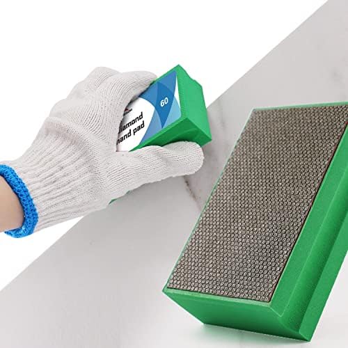 Домаќински дијамантски рачни подлошки за полирање Електроплетирани алатки за дијаманти за гранит Марби Камен стакло 400 решетки