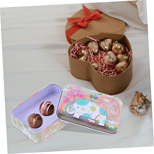 UPKOCH 10 парчиња Кутија Кутија За Складирање Кутија За Складирање Контејнер Со Капак Бонбони Тегли Со Капаци Метална Кутија За Складирање Празна Кутија Правоаголни К