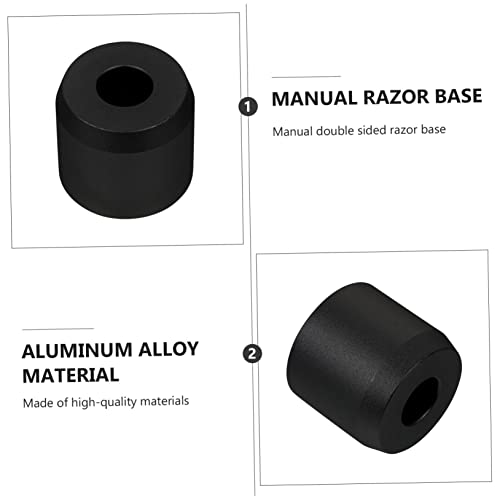 Hemoton 1PC Shaver Base Manscape Razors за мажи метални држачи за заграда држач за алуминиумска легура за бричење жилет жилет
