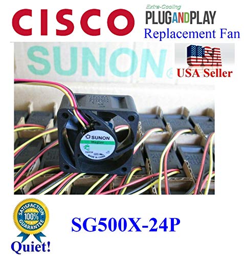 Фан-вентилатори за тивка замена за екстракулинг, компатибилни за вентилаторот Cisco SG550X-24P
