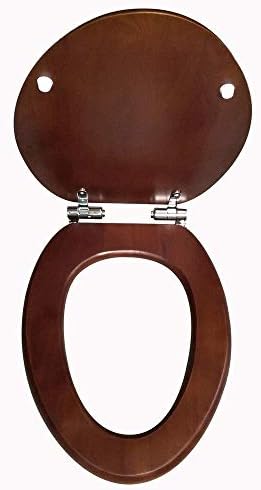 Цврсто тоалетно седиште за тоалети на Лирукн со четки за никел