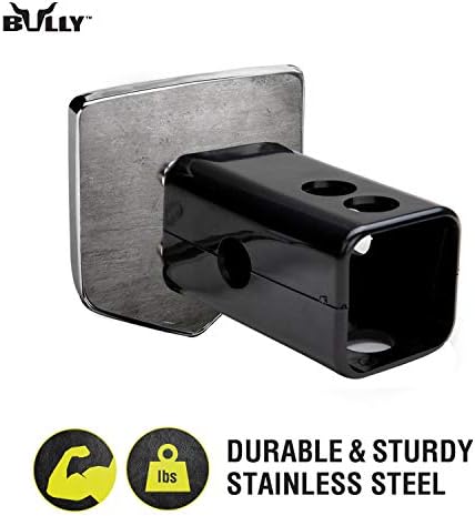 Bully CR-311 Chrome Metal Universal Fit Truck Truck Dodge RAM Logo Hitch Cover се вклопува 1,25 и 2 приемници за затегнување за камиони од Chevy, Ford, Toyota, GMC, Dodge RAM, Jeep