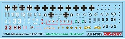 Armory AR14305-1/144 - MesserschMitt BF 109E Медитеранот на борецот на Ацес