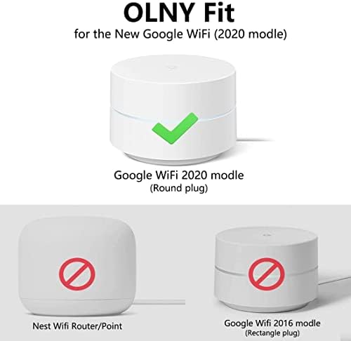 Google WiFi Wallид монтирање, WiFi додатоци за Google WiFi 1 -ви генерација систем и рутер на Google WiFi без неуредни жици или завртки)