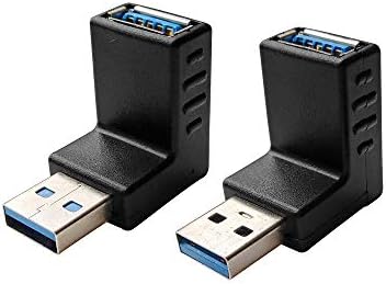 УСБ 3.0 Машки До Женски 90 Степен Адаптер ЗА Продолжување НА Прав Агол USB Нагоре И Надолу Конектор