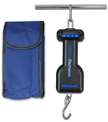 Брекнел Електросамсон Дигитална Рачна Скала, Капацитет од 100 фунти, Голем Лцд, Батерија, Торбичка За Носење, Употреба На Едно Лице