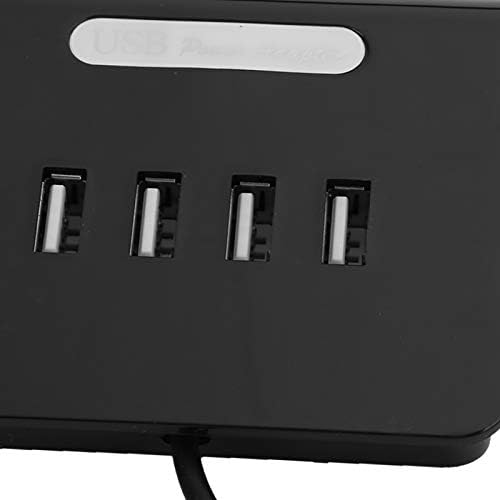 HATIREA USB HUB, USB Адаптер За Напојување Мултисистемски Компатибилен Приклучок И Репродукција Мултифункционална Заштита 4 Портен Центар За