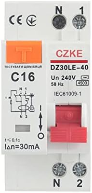 UNCASO DZ30LE-40 230V 1P+N RCBO Mcb Прекинувач За Преостаната Струја Со Заштита Од Истекување Преку И Кратка Струја