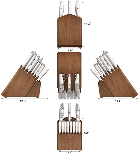 Кангшан Л1 Серија 1027549 Германски Челик Фалсификувани 23-Парче Класичен Нож Блок Во Собата