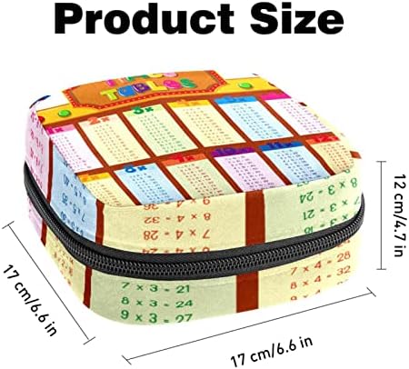 Торба за складирање За Влошки За Хигиенски Салфетки, Пренослива За Жени Девојки Што Се Перат Еднократно, Табела За Множење Математика