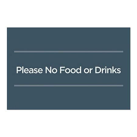 CGSignLab | „Те молам, без храна или пијалоци -БАСИЧКИ МОАРНА“ ВИДЕН | 30 x20
