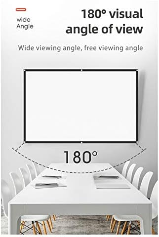 TWDYC 4: 3 Екран на проектор за густина на густина 100 120 150 инчи 1080p 3D 4K HD Преносен преклопна проекција филмови Екран