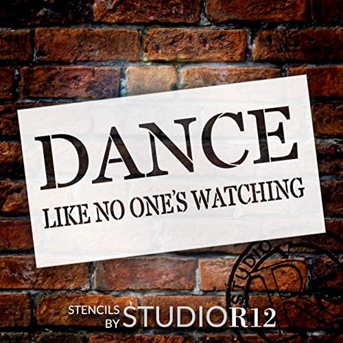 Танцувајте Како Никој Да Не Гледа Матрица Од Студиор12 | Шаблон За Милар За Повеќекратна Употреба | Користете За Бојадисување