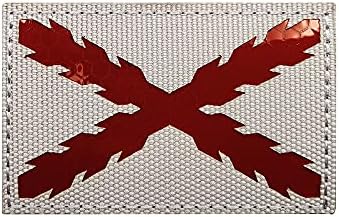 Шпанија крст на бургундска лепенка рефлексивна шпанска терција Морадос Вијос знаме на знаме на национална кралска воена униформа