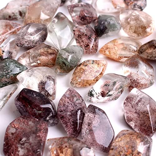 ERTIUJG HUSONG312 1PC MINI убави природни духови камења кристал фантом кварц freeform DIY приврзок