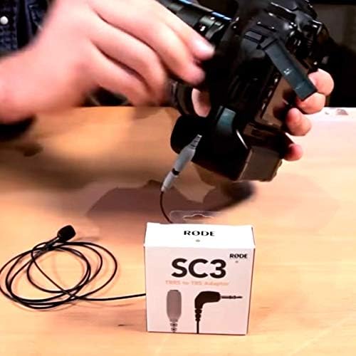 Не оригинално! 3,5мм TRRS до TRS адаптер за кабел компатибилен за Rode SC3 SmartLav Microphone Nikon Canon Sony Recorders