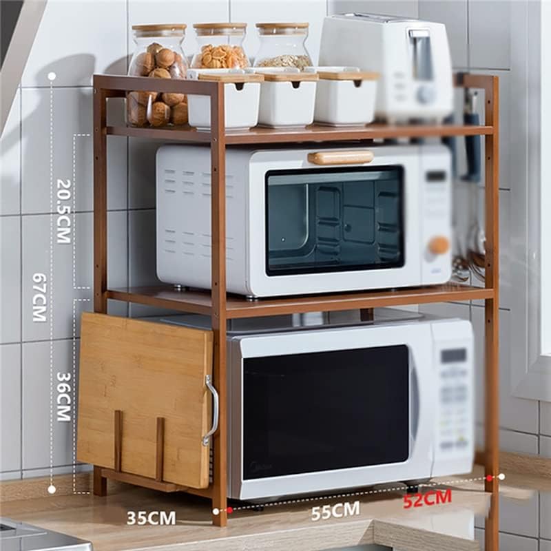 Quanjj кујна countertop за складирање на повеќеслојни прилагодливи полица за прилагодување