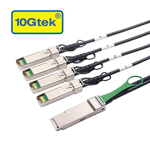 40g QSFP+ до 4xSFP+ Збег DAC-40gbase-CR4 пасивно директно прикачување бакар twinax QSFP на SFP кабел за Juniper QFX-QSFP-DACBO-3M уреди, 3-метар