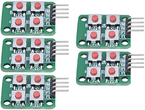 5pcs 2x2 Копчиња за скенирање Матрикс тастатура модул 4 модул на копчето за модул на тастатура за модул за електрична контрола