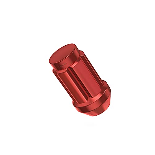 20pcs црвен сплински погон за лавчиња - 12x1.5 навои - должина од 1,4 инчи - седиште на конус - Вклучува алатка за приклучоци за приклучок