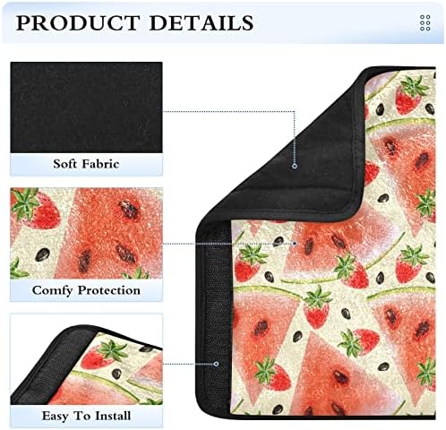 Безбедносен Ремен од Лубеница Јагода Покрива Мека Удобност Капак На Појасот Перница Универзални Ремени За Седишта Покрива Влошки За Рамо