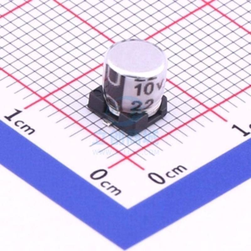 20 парчиња SMD алуминиум електролитски кондензатор 22UF ± 20% 10V SMD, 5x5,7mM VMMB0571A220MV