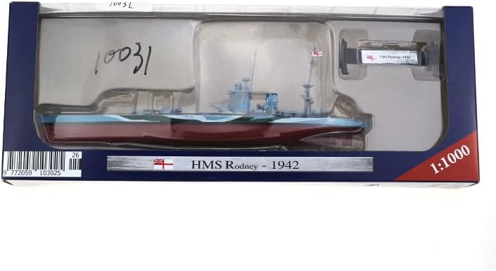 Moudoauer 1: 1000 HMS Rodney Battleship легура модел на воен брод модел за модел за колекција на модели