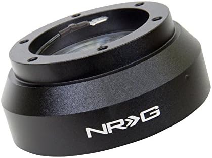 NRG иновации NRG-SRK-170H Воланот за трки во воланот Брзо ослободување Адаптер за кратки центри, шема на завртки од 6 х 70мм, црно тело